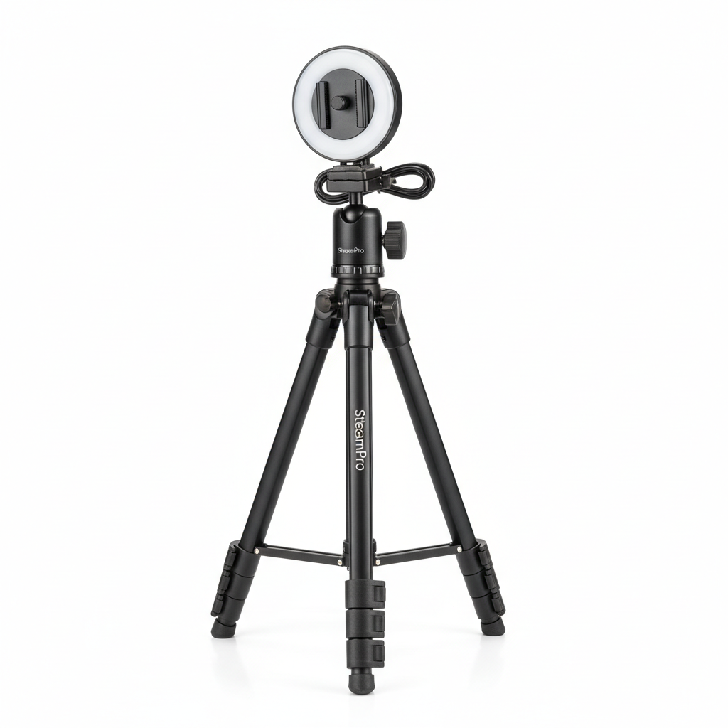 Professional Camera Tripod Stand Holder Mount for Cell Phone, Portable Tripod, Mobile Phone Live Stream Holder, Camera Tripod